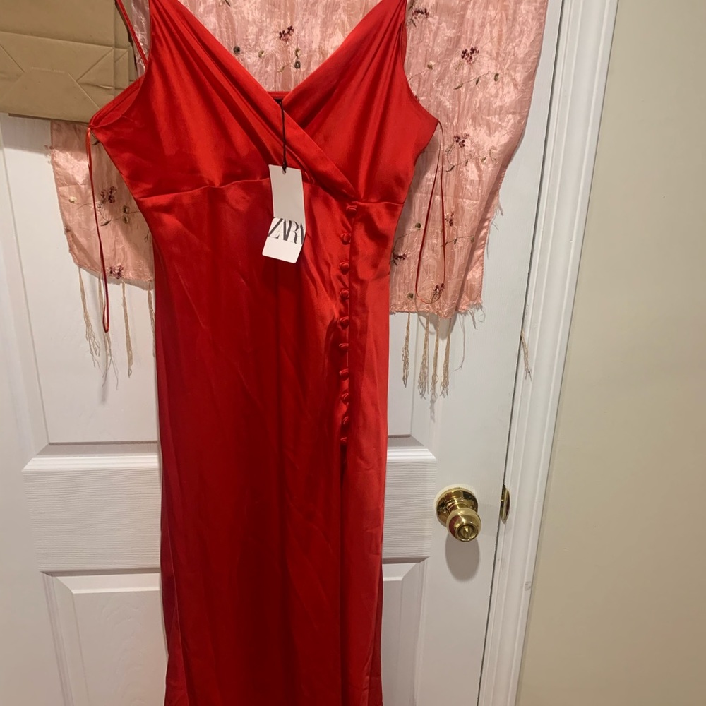 Perfect holiday dress! From Zara New With Tags